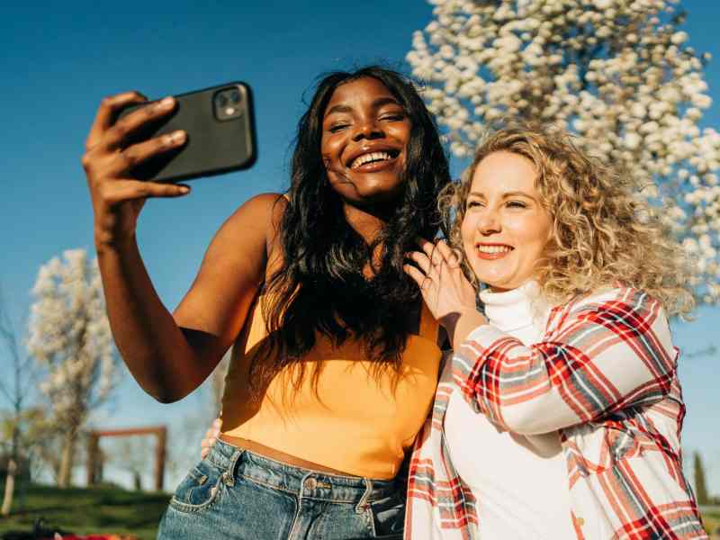 Frauen Selfie