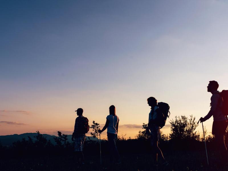 4 Wanderer in der Natur