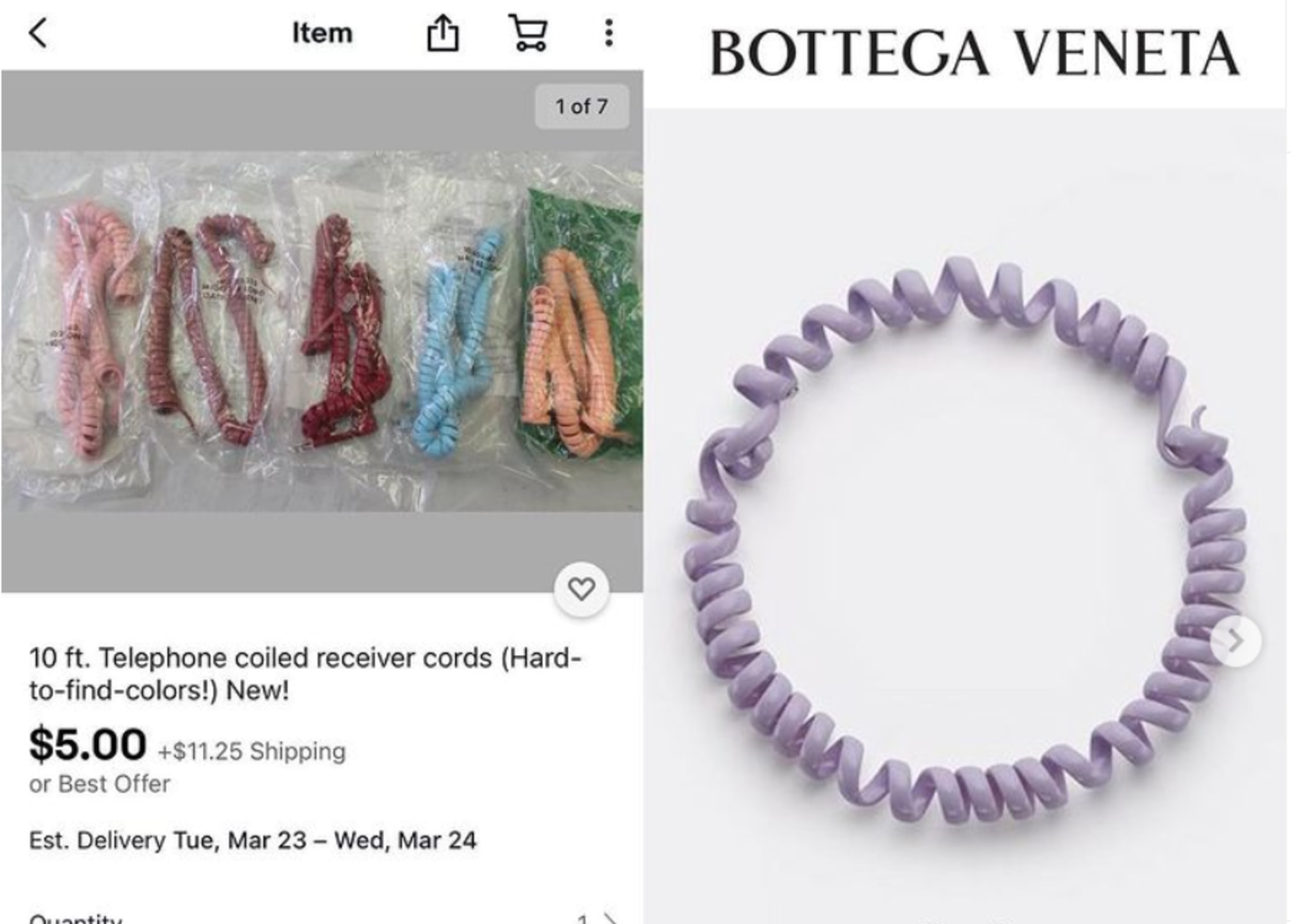 Shitstorm für Bottega Veneta: Label verkauft Telefonkabel ...