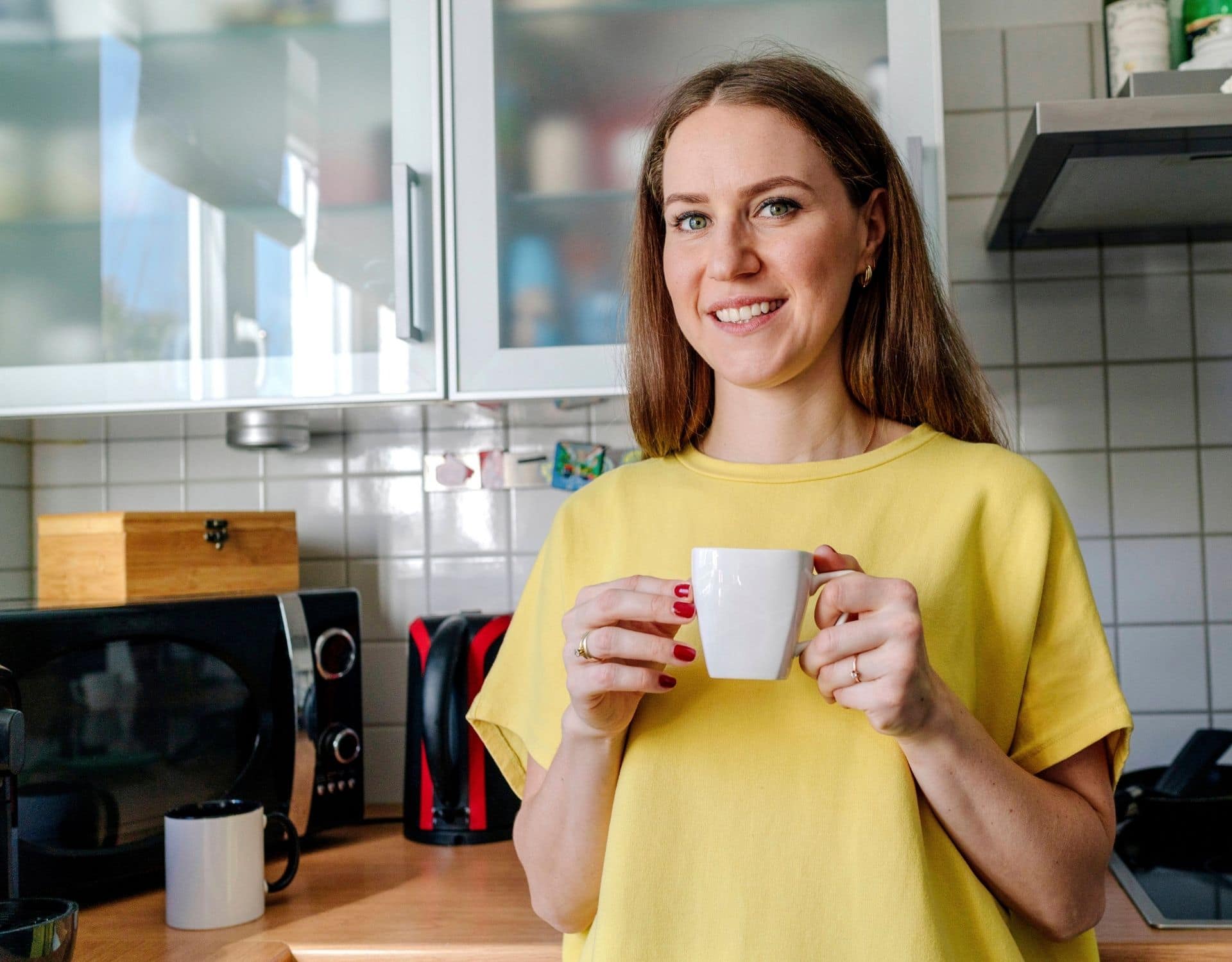 Das wird ekelig Kalten Kaffee darf man nie in die