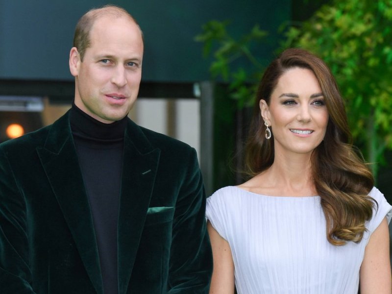 Prinz William und Herzogin Kate solidarisieren sich mit der Ukraine.. © imago/PA Images