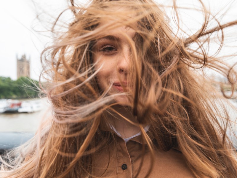 fliegende Haare in London