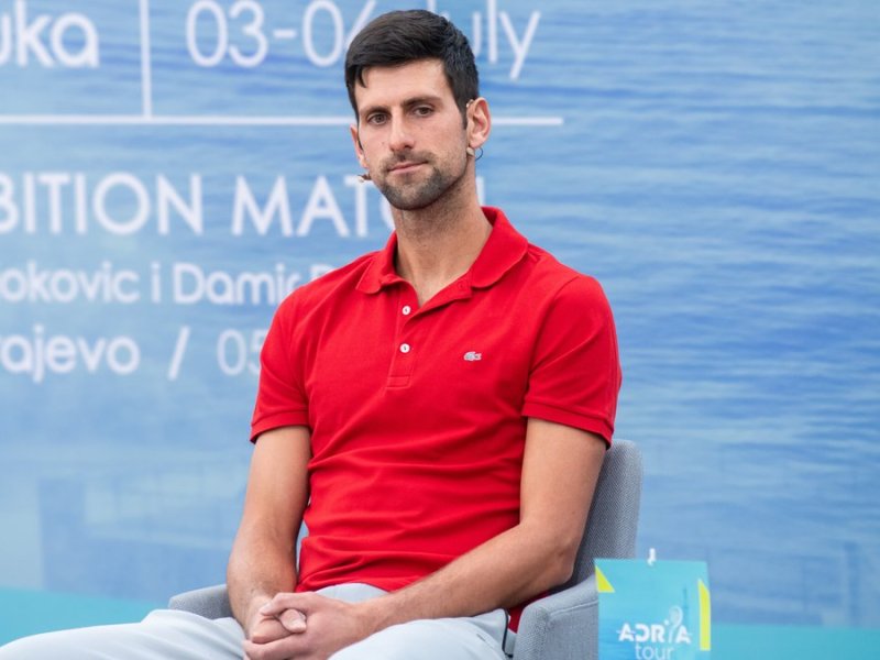 Novak Djokovic ist nach dem Gerichtsentscheid in Melbourne "enttäuscht".. © 2020 Fotosr52/Shutterstock.com