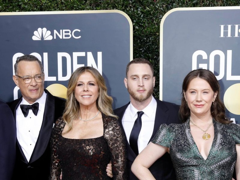 Der Hanks-Clan bei den Golden Globes 2020 (v.l.): Colin Hanks