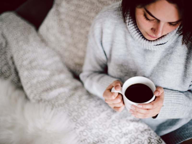 Kaffee weiße Tasse