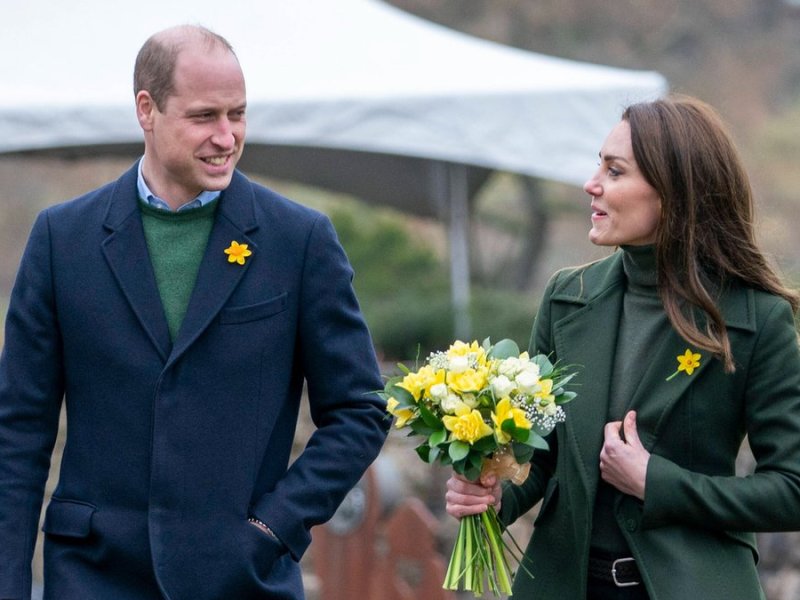 Prinz William und Herzogin Kate beim St. David's Day in Wales.. © imago/i Images