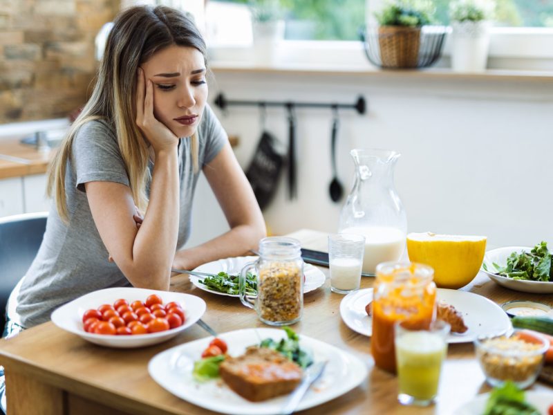 Frau Frühstück müde