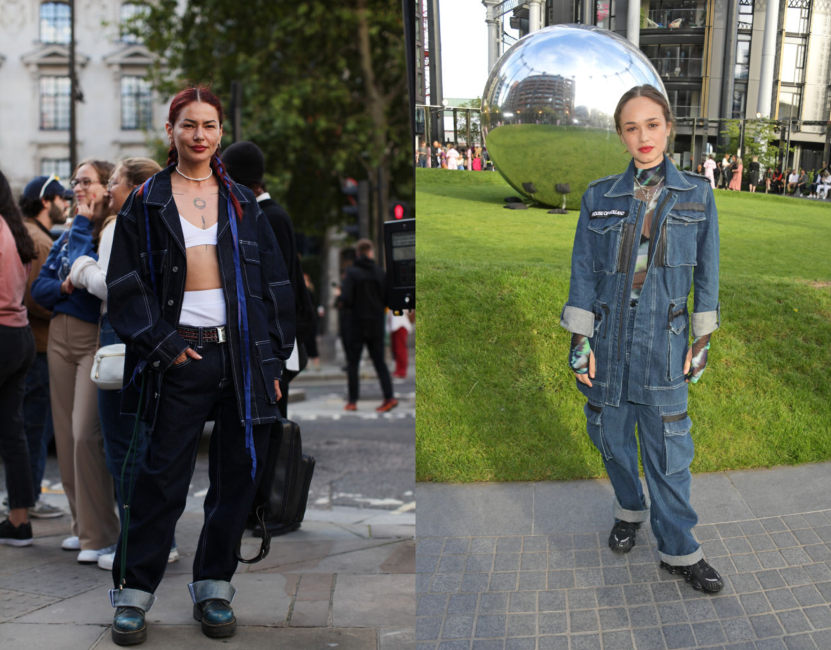 streetstyle fotos von der londoner fashion week