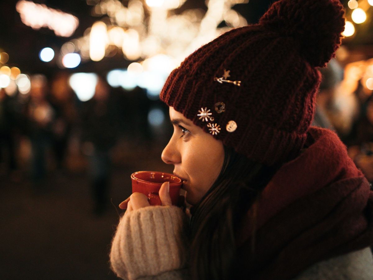 Glühwein trinken