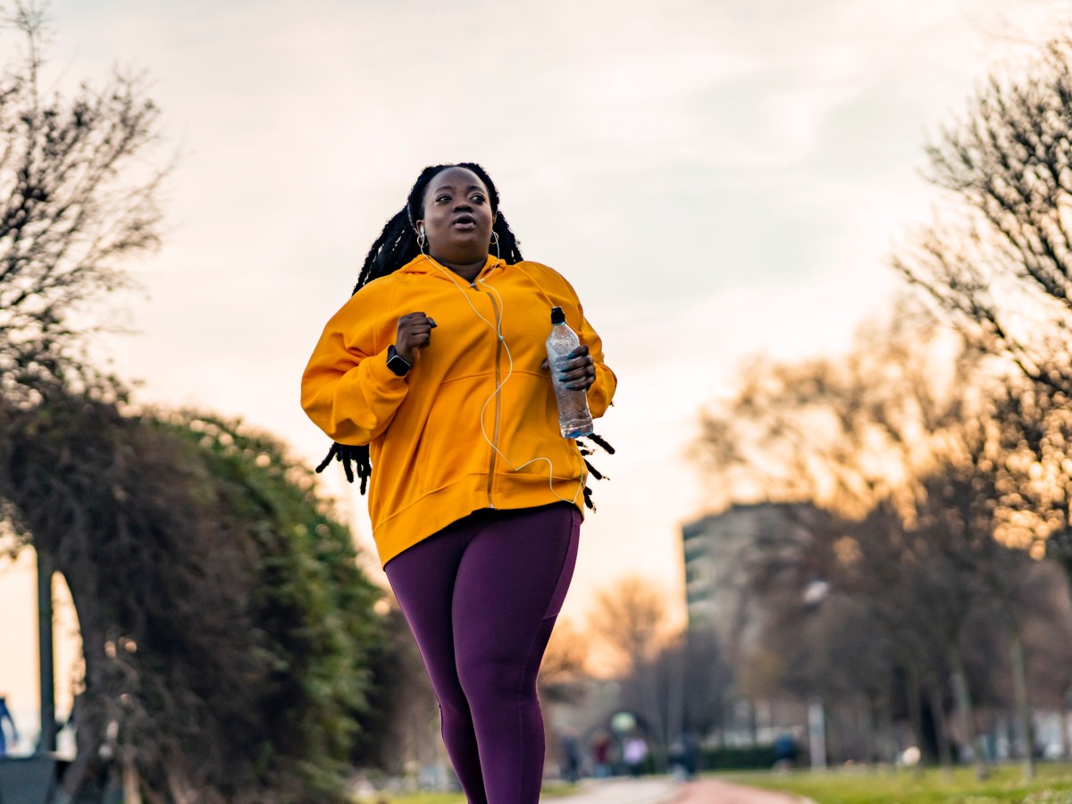 Frau joggen