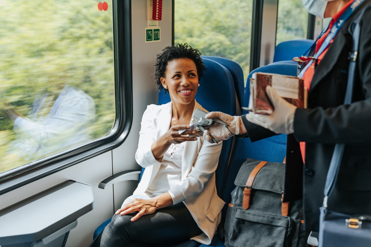 bahn fahren frau