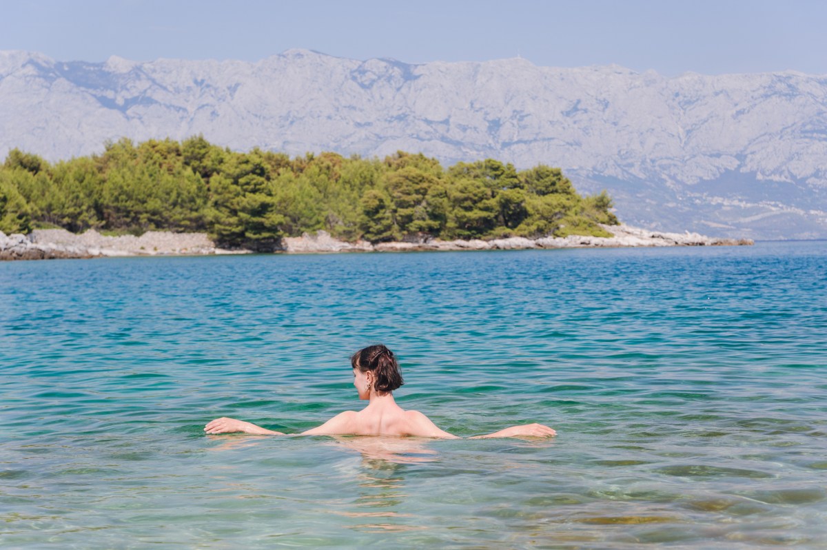 Frau Meer baden