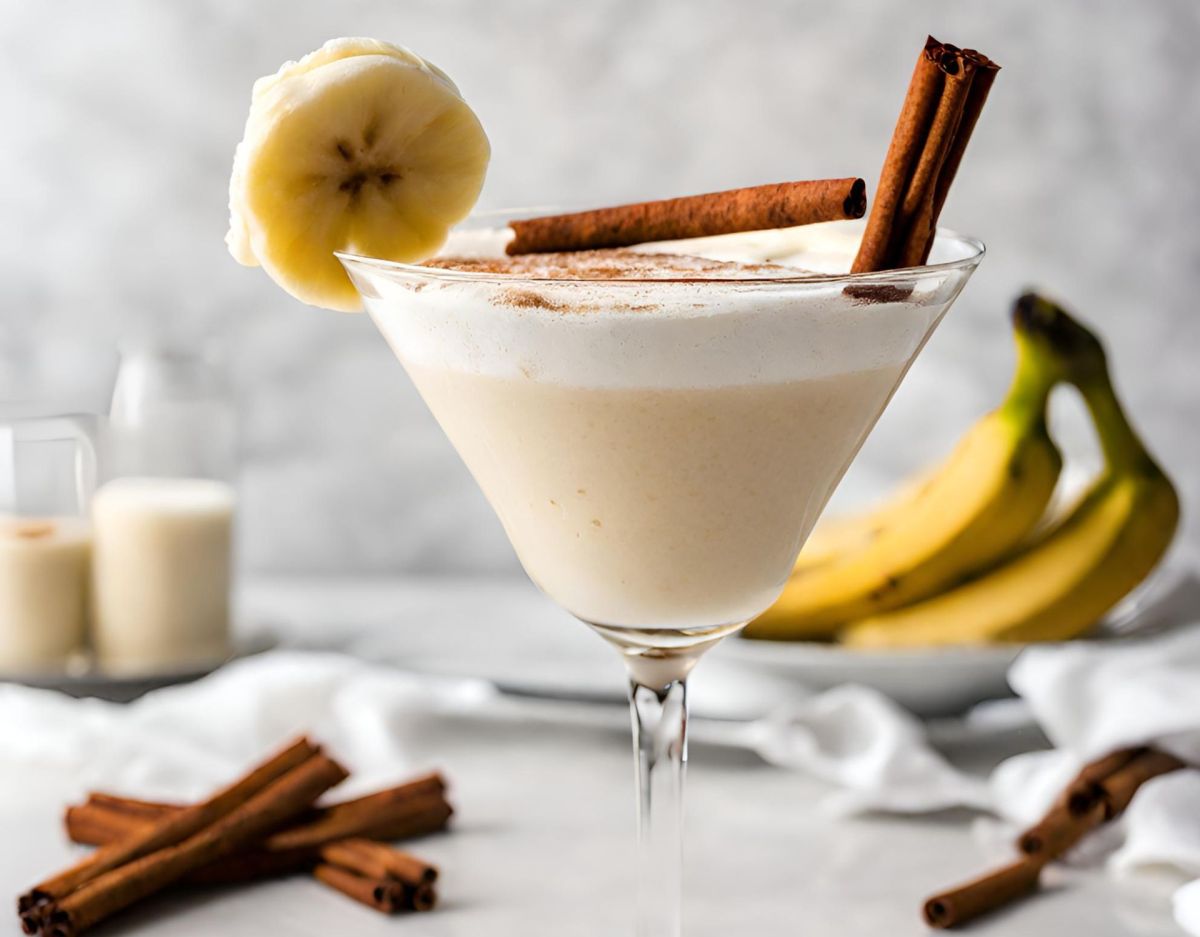 banana cream martini cocktail rezept