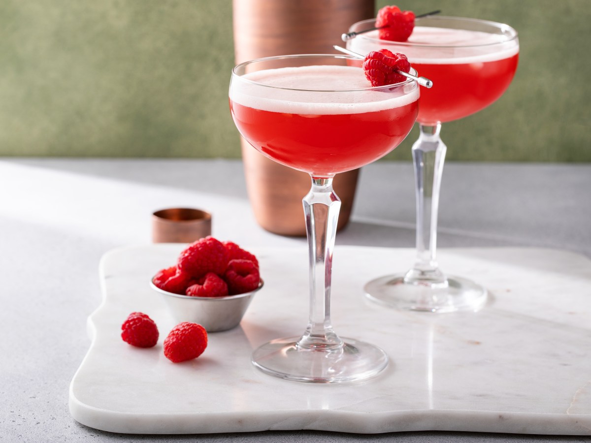 Himbeer Cocktail: Rezept fÃ¼r Clover Club