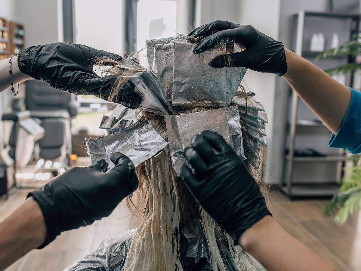 Frau Friseur Haare