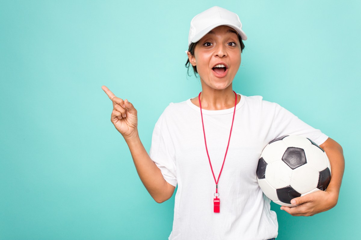 Fußball Floskeln Frau mit Ball