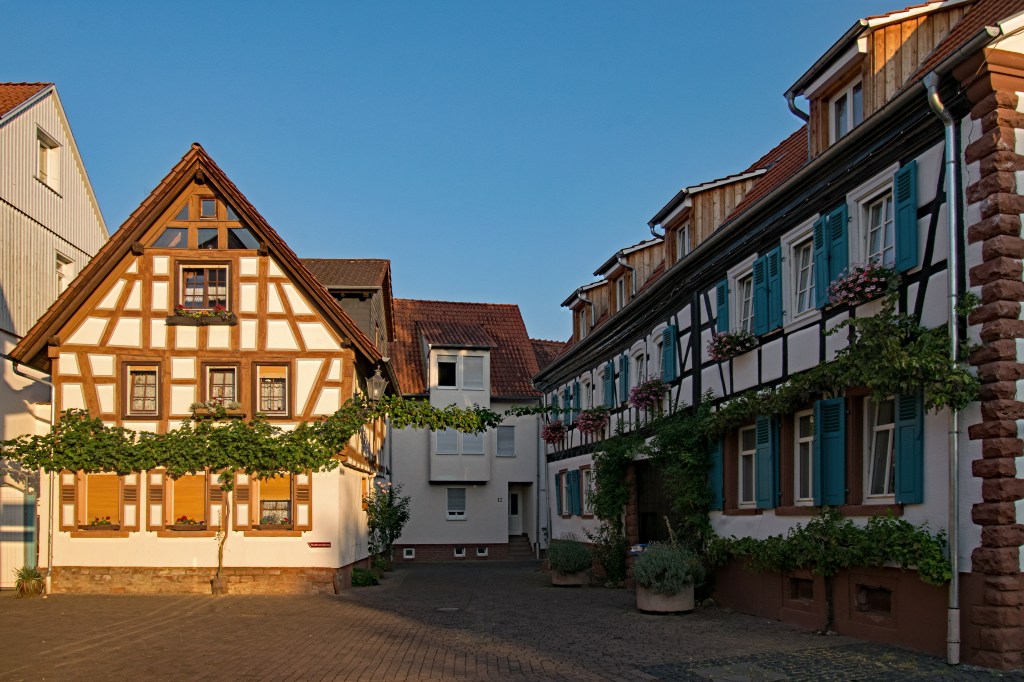 Die Stadt Groß-Umstadt hat kleine Gassen und eine gemütliche Atmosphäre.