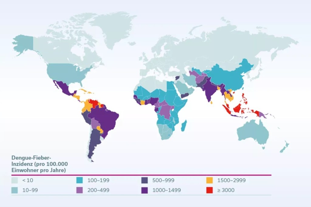 Dengue-Fieber-Regionen