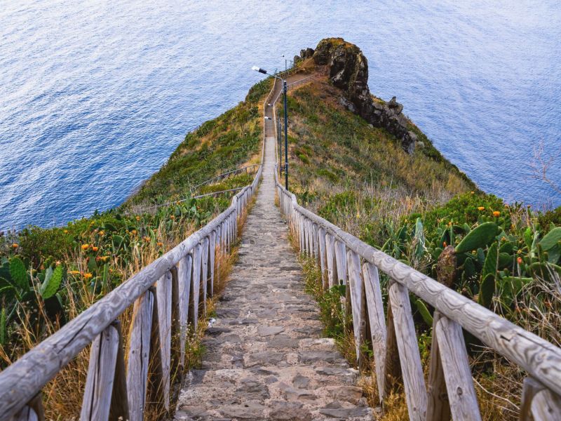 Die „Treppe zum Himmel“ auf Madeira.