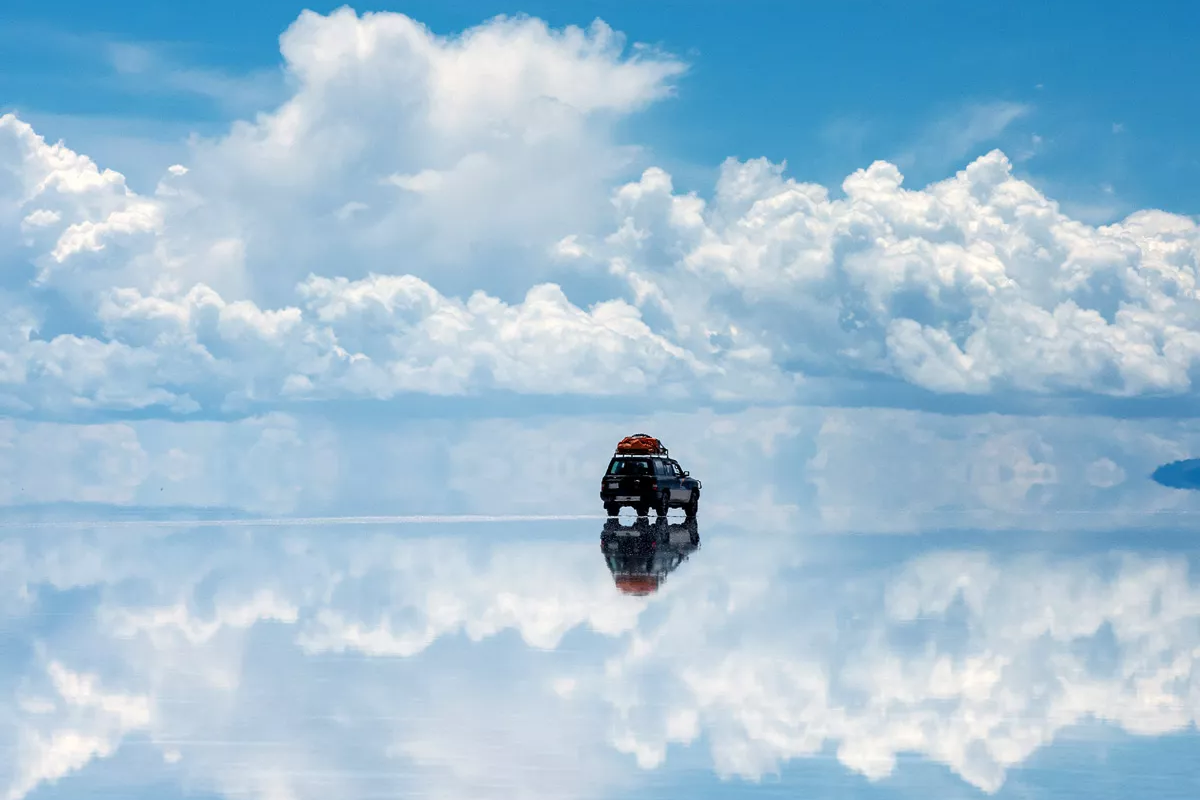 Das Naturwunder Salar de Uyuni in Bolivien.