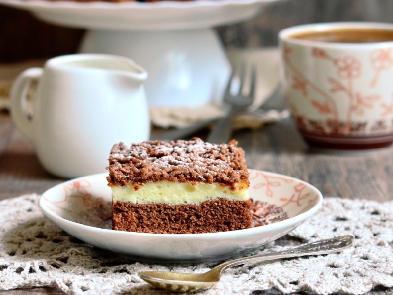 Schoko-Streuselkuchen mit Quark: einfaches Kuchenrezept für den Nachmittag