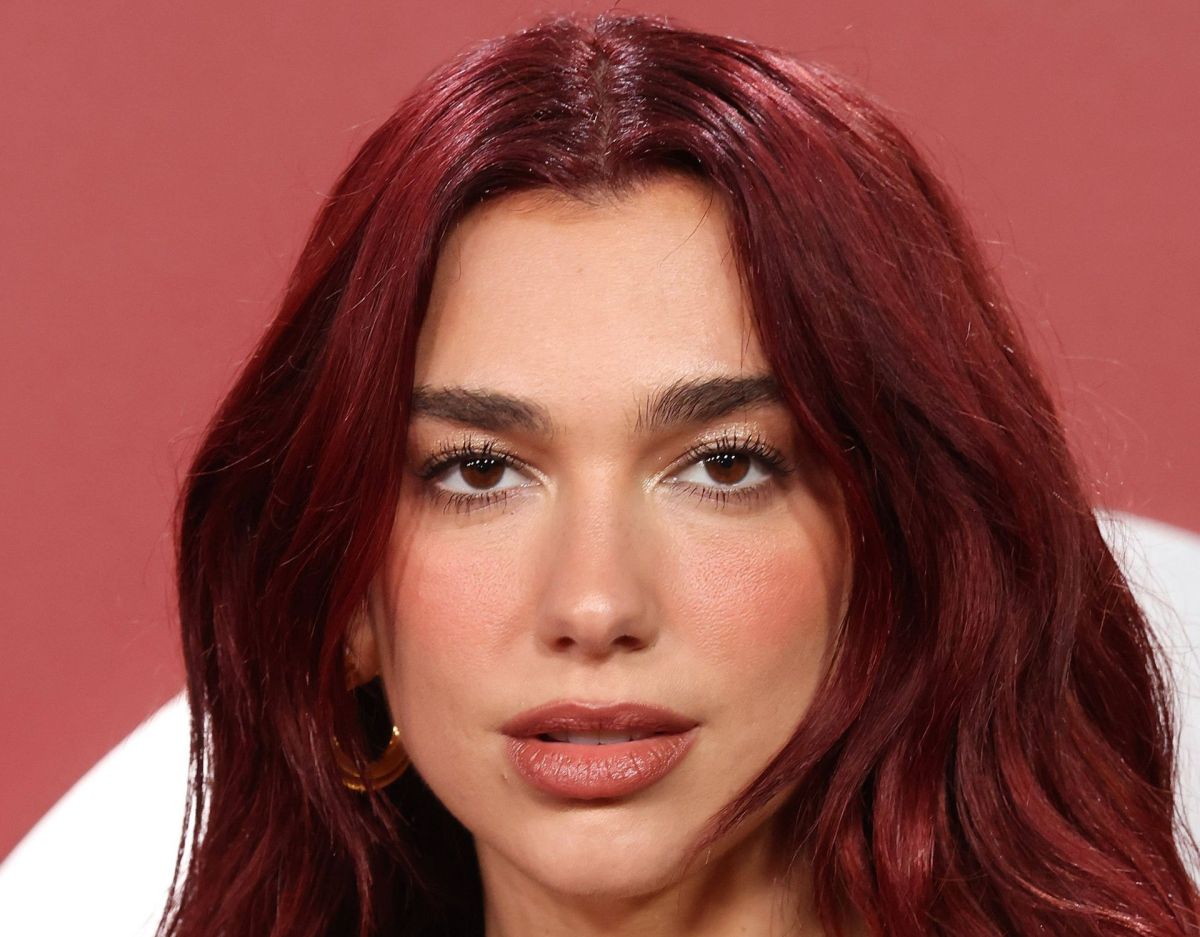 Dua Lipa Cherry Coke Hair