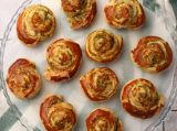 Bombay-Schnecken auf einem Backblech.