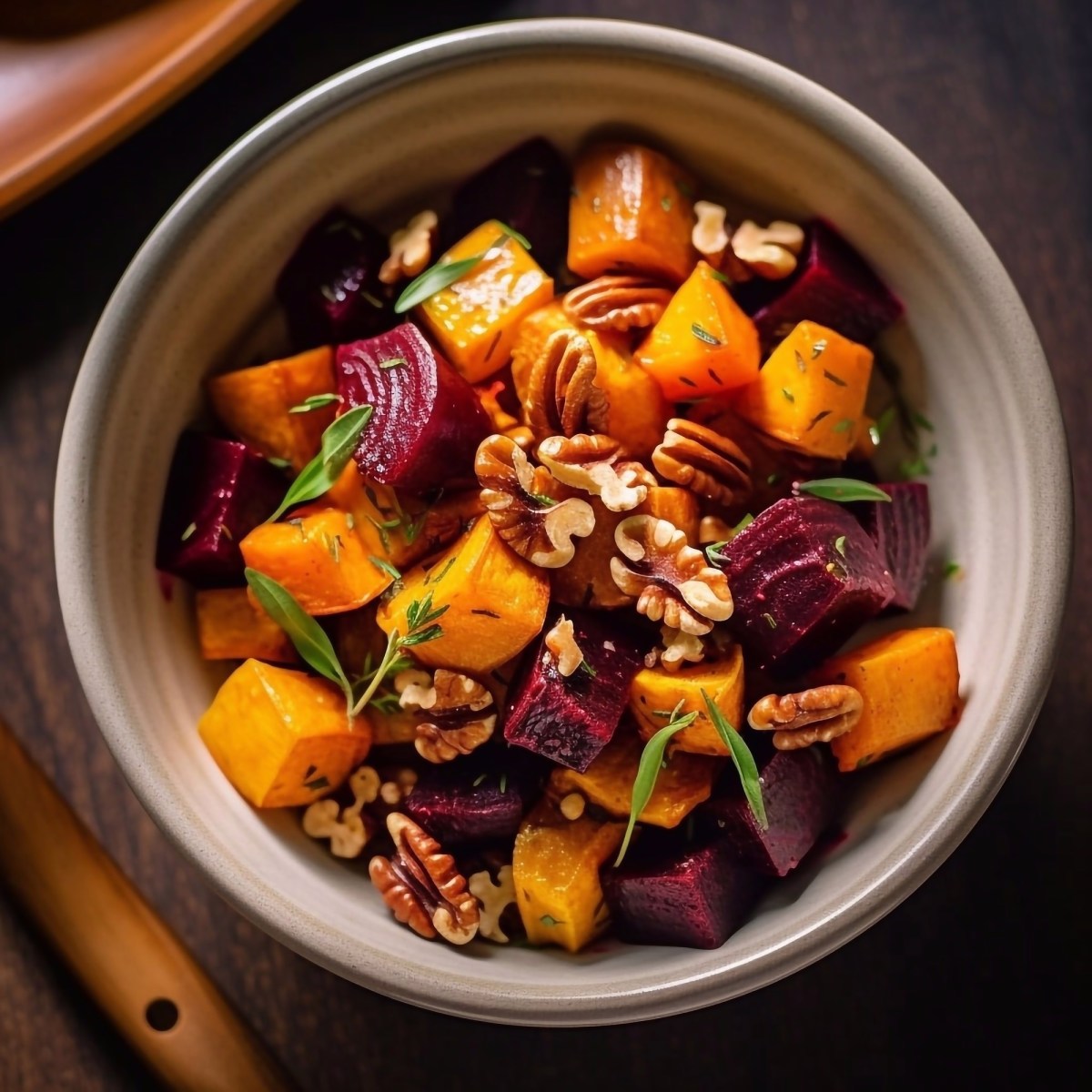 Schale mit Rote-Bete-SÃ¼ÃŸkartoffel-Salat